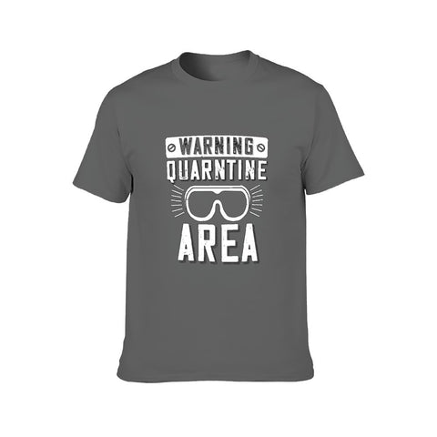Image of Double Sided My Quarantine area T-Shirt for Men, Adult Cotton Short Sleeve Tee - Alexecom.com