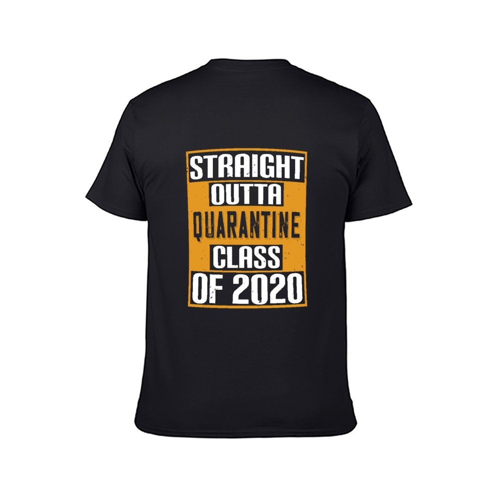 Double Sided Quarantine class 2020 T-Shirt for Men, Adult Cotton Short Sleeve Tee - Alexecom.com