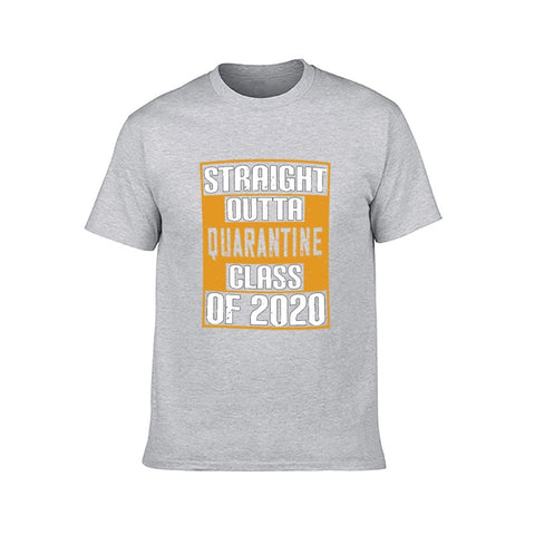 Image of Double Sided Quarantine class 2020 T-Shirt for Men, Adult Cotton Short Sleeve Tee - Alexecom.com