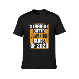 Double Sided Quarantine class 2020 T-Shirt for Men, Adult Cotton Short Sleeve Tee - Alexecom.com