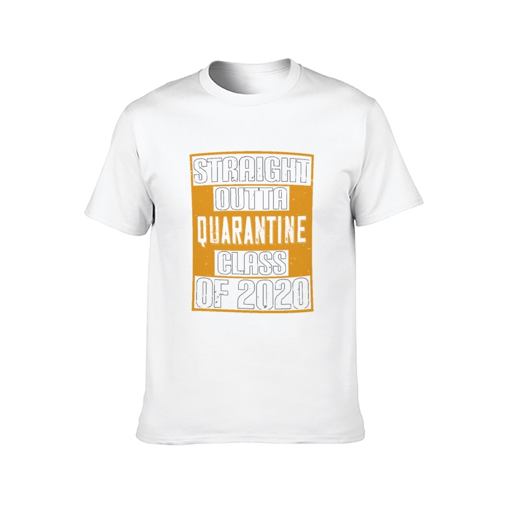 Double Sided Quarantine class 2020 T-Shirt for Men, Adult Cotton Short Sleeve Tee - Alexecom.com