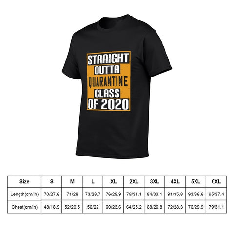 Image of Double Sided Quarantine class 2020 T-Shirt for Men, Adult Cotton Short Sleeve Tee - Alexecom.com