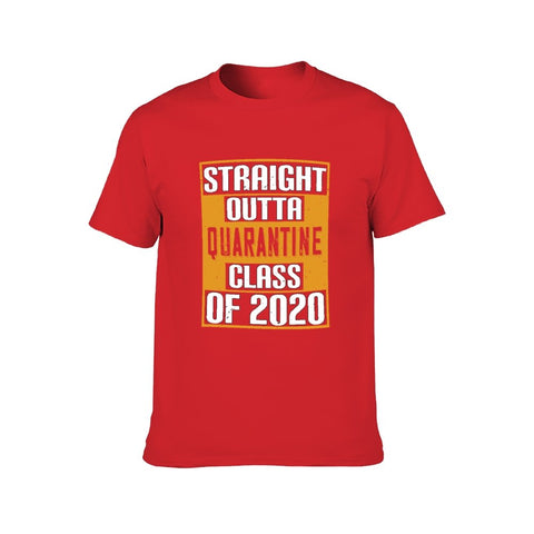Image of Double Sided Quarantine class 2020 T-Shirt for Men, Adult Cotton Short Sleeve Tee - Alexecom.com