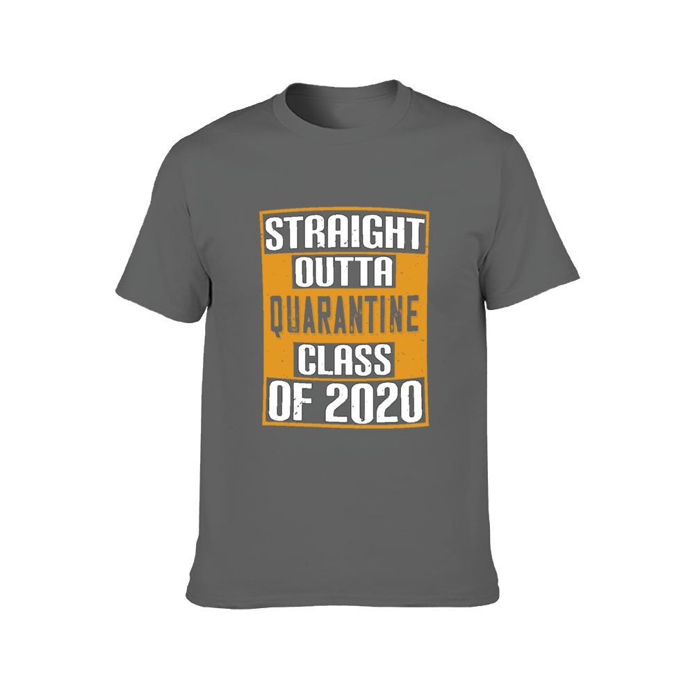 Double Sided Quarantine class 2020 T-Shirt for Men, Adult Cotton Short Sleeve Tee - Alexecom.com