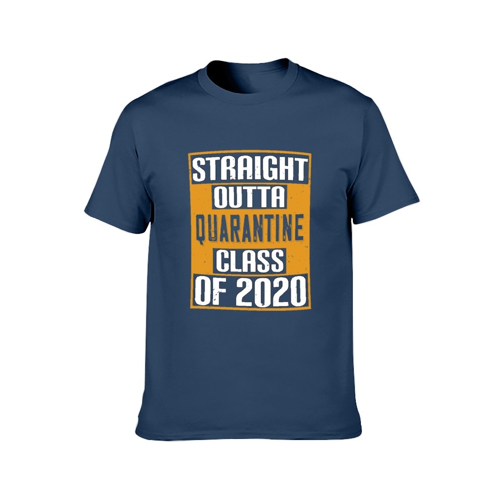 Double Sided Quarantine class 2020 T-Shirt for Men, Adult Cotton Short Sleeve Tee - Alexecom.com