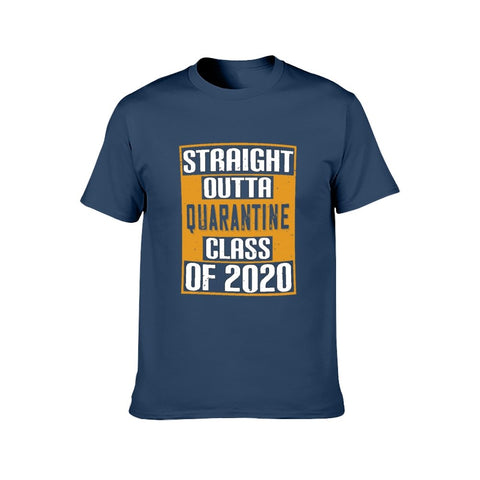 Image of Double Sided Quarantine class 2020 T-Shirt for Men, Adult Cotton Short Sleeve Tee - Alexecom.com