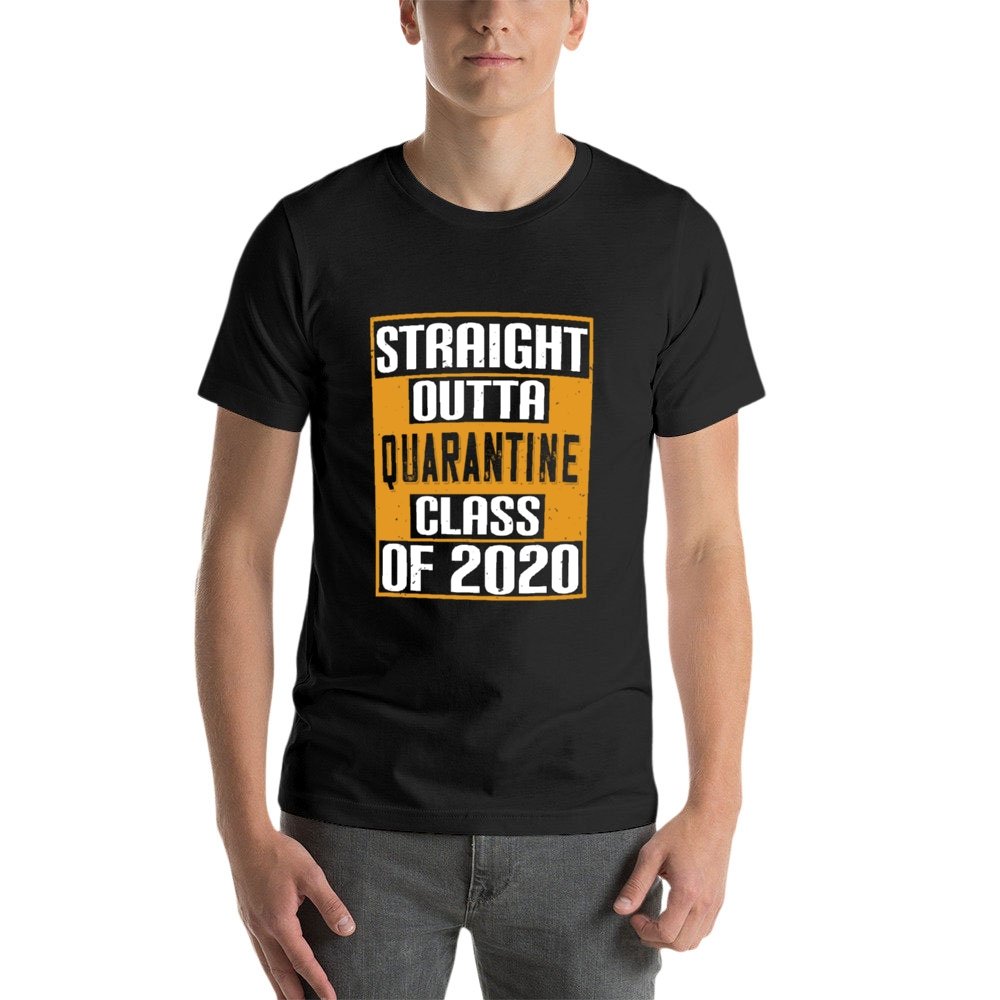 Double Sided Quarantine class 2020 T-Shirt for Men, Adult Cotton Short Sleeve Tee - Alexecom.com