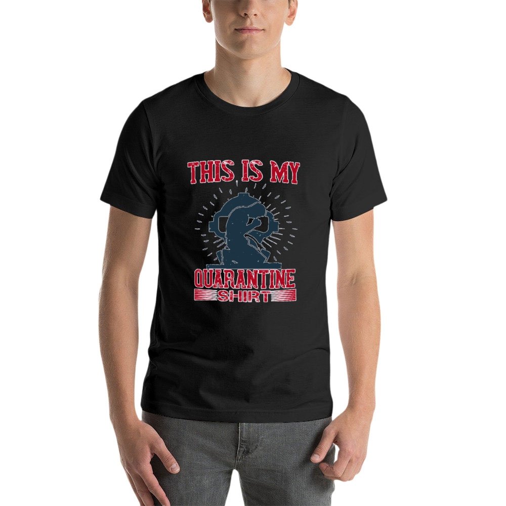Double Sided Quarantine T-Shirt for Men, Adult Cotton Short Sleeve Tee - Alexecom.com