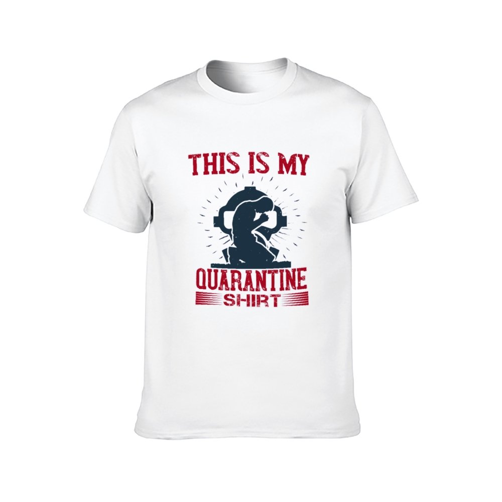 Double Sided Quarantine T-Shirt for Men, Adult Cotton Short Sleeve Tee - Alexecom.com