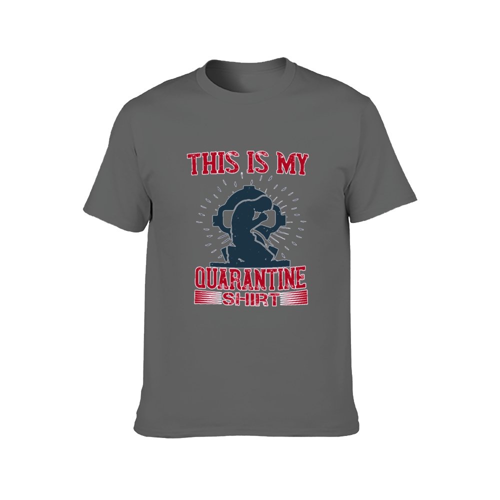 Double Sided Quarantine T-Shirt for Men, Adult Cotton Short Sleeve Tee - Alexecom.com