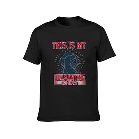 Double Sided Quarantine T-Shirt for Men, Adult Cotton Short Sleeve Tee - Alexecom.com