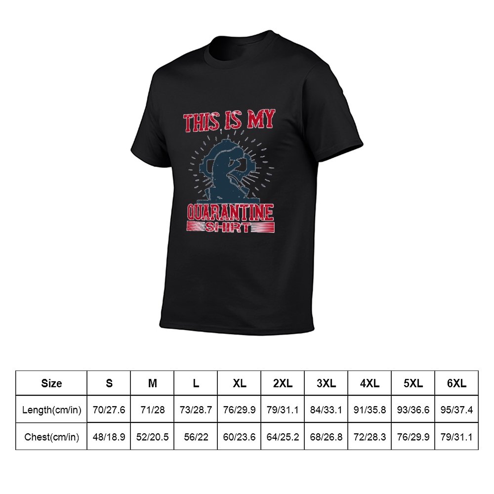 Double Sided Quarantine T-Shirt for Men, Adult Cotton Short Sleeve Tee - Alexecom.com