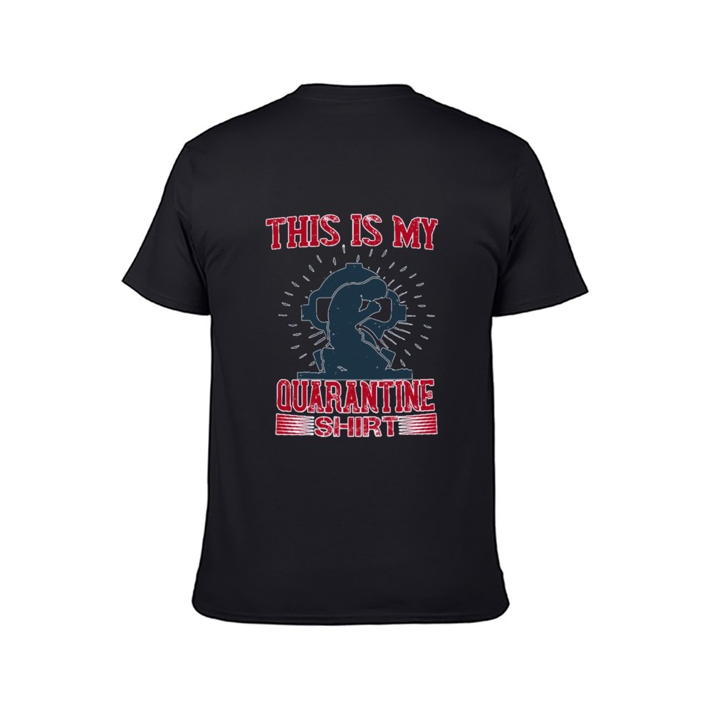 Double Sided Quarantine T-Shirt for Men, Adult Cotton Short Sleeve Tee - Alexecom.com
