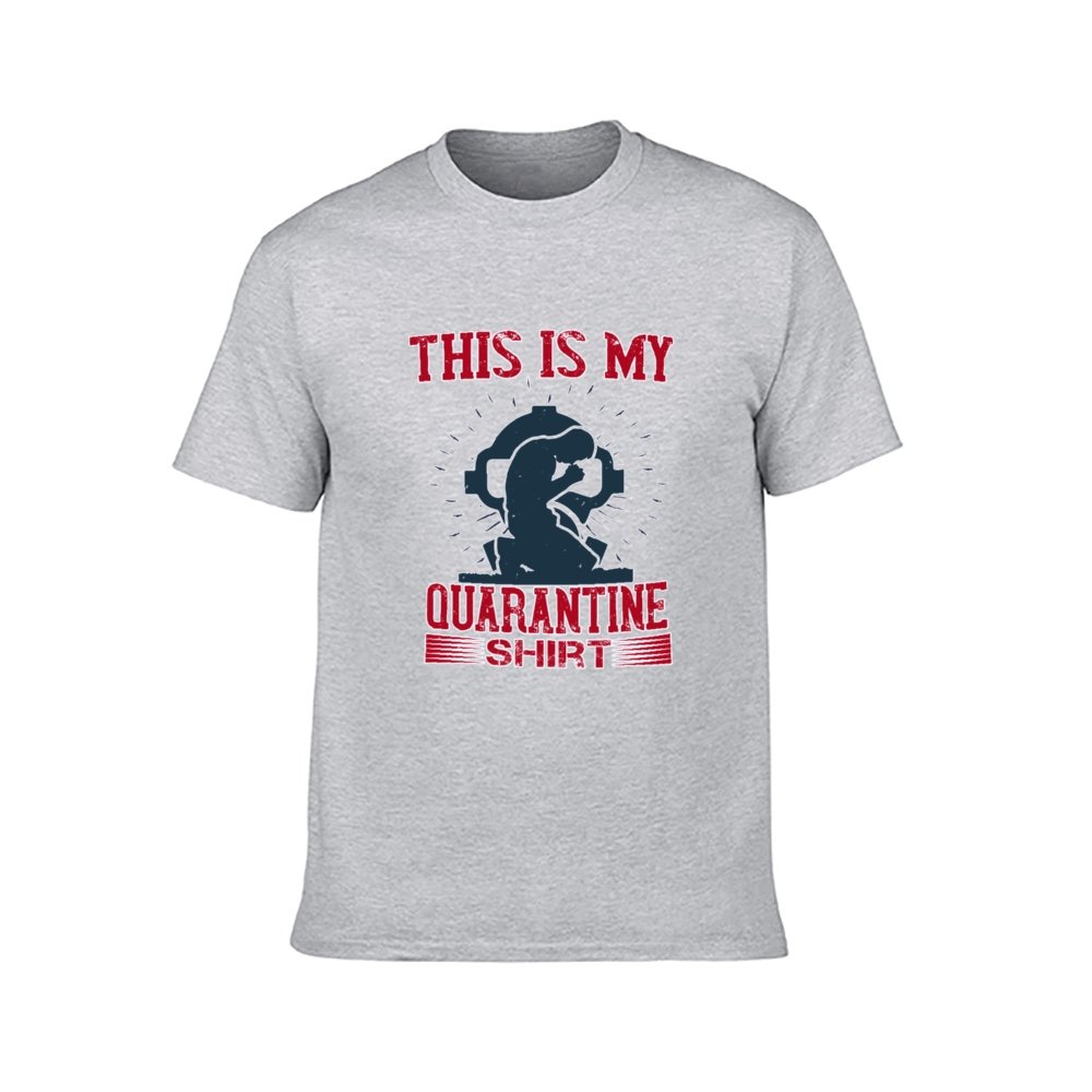 Double Sided Quarantine T-Shirt for Men, Adult Cotton Short Sleeve Tee - Alexecom.com