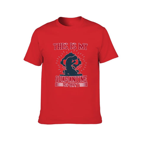 Image of Double Sided Quarantine T-Shirt for Men, Adult Cotton Short Sleeve Tee - Alexecom.com