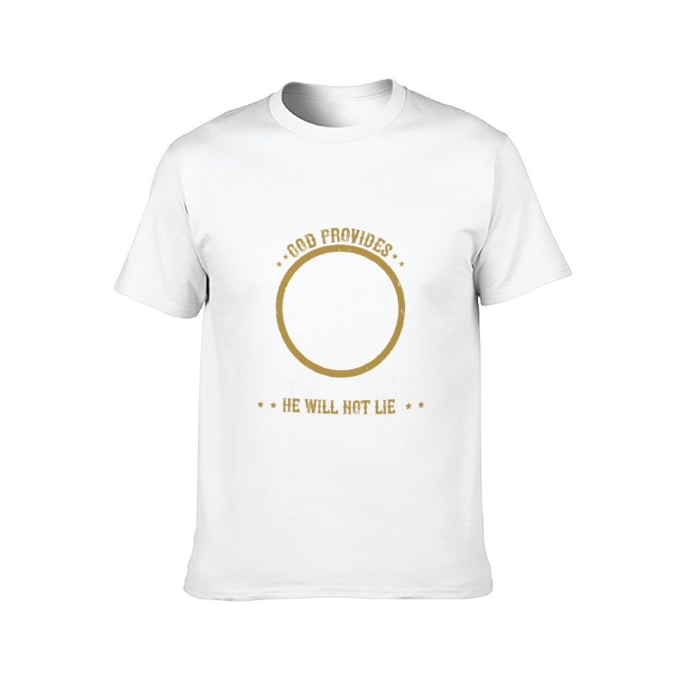 Double Sided We Belive God T-Shirt for Men, Adult Cotton Short Sleeve Tee - Alexecom.com
