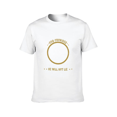 Image of Double Sided We Belive God T-Shirt for Men, Adult Cotton Short Sleeve Tee - Alexecom.com