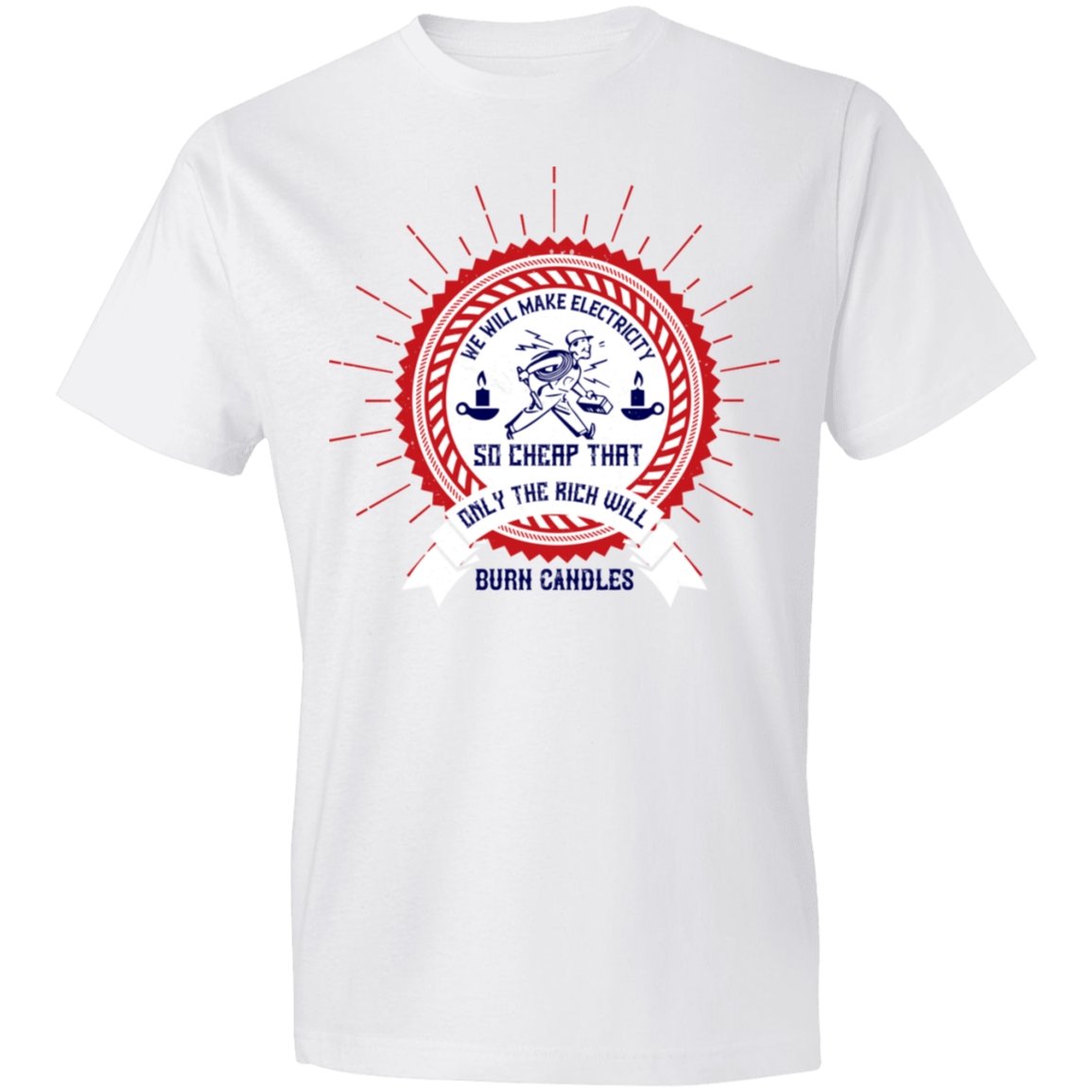 Electrician Design Lightweight T-Shirt 4.5 oz - Alexecom.com