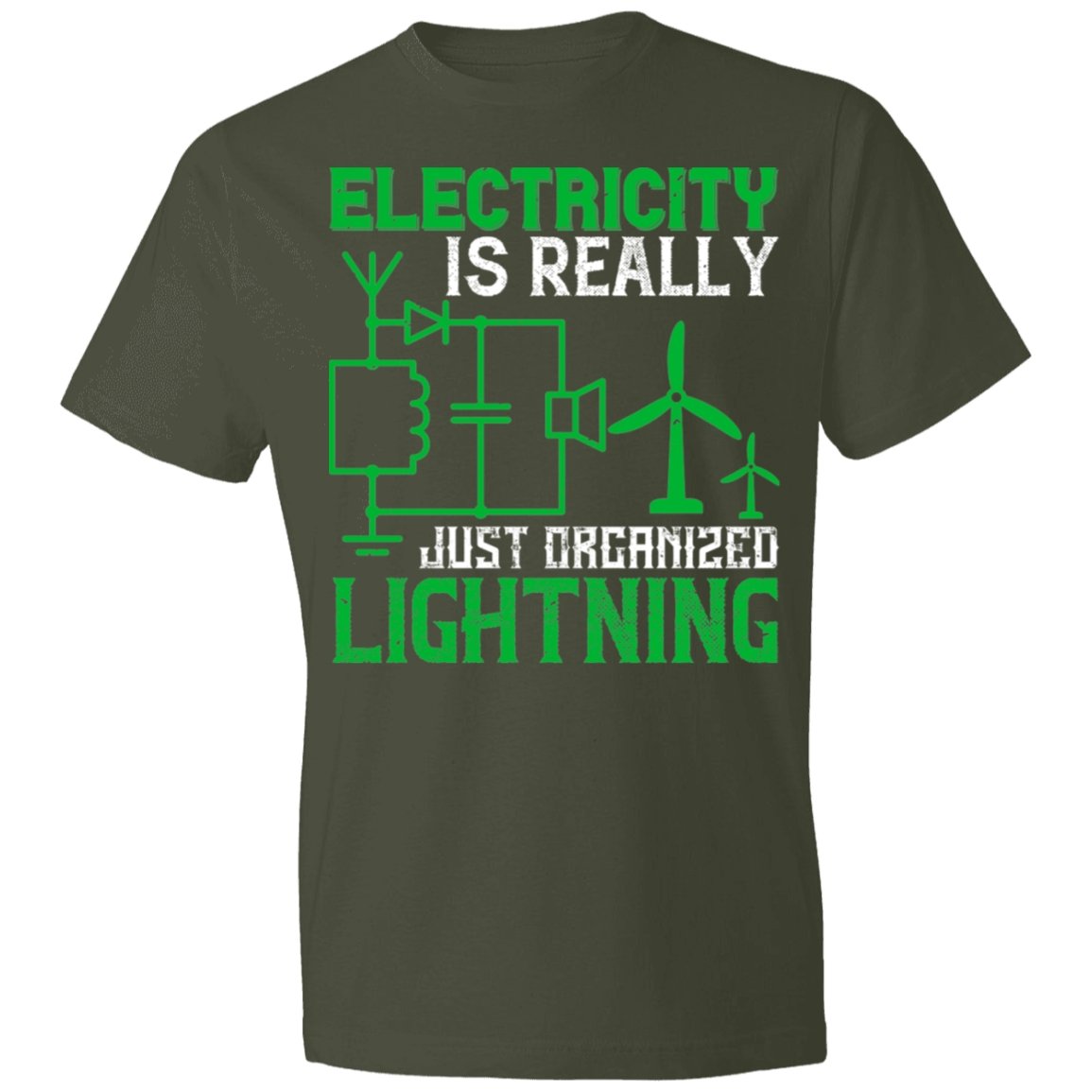 Electrician Design Lightweight T-Shirt 4.5 oz - Alexecom.com