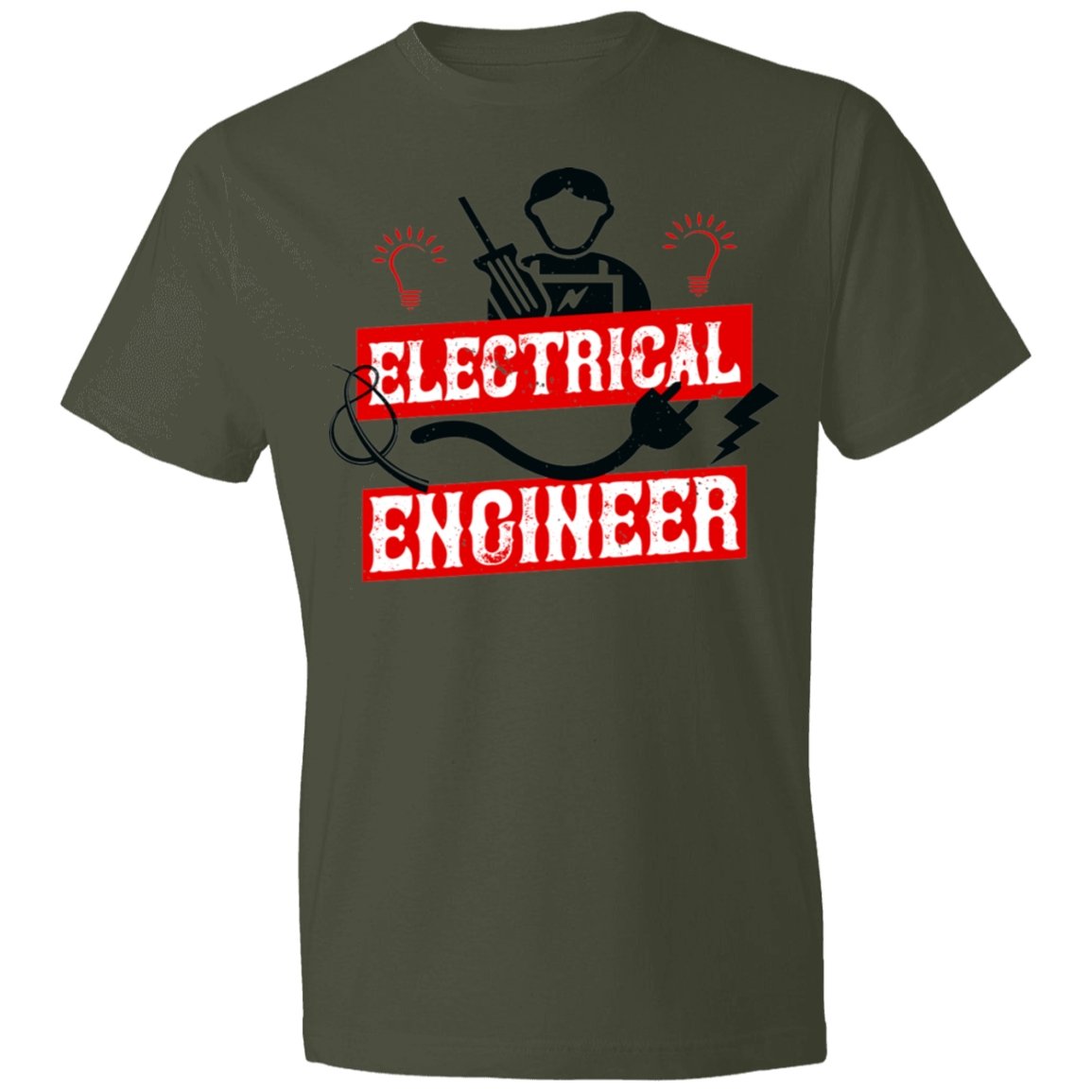 Electrician Design Lightweight T-Shirt 4.5 oz - Alexecom.com