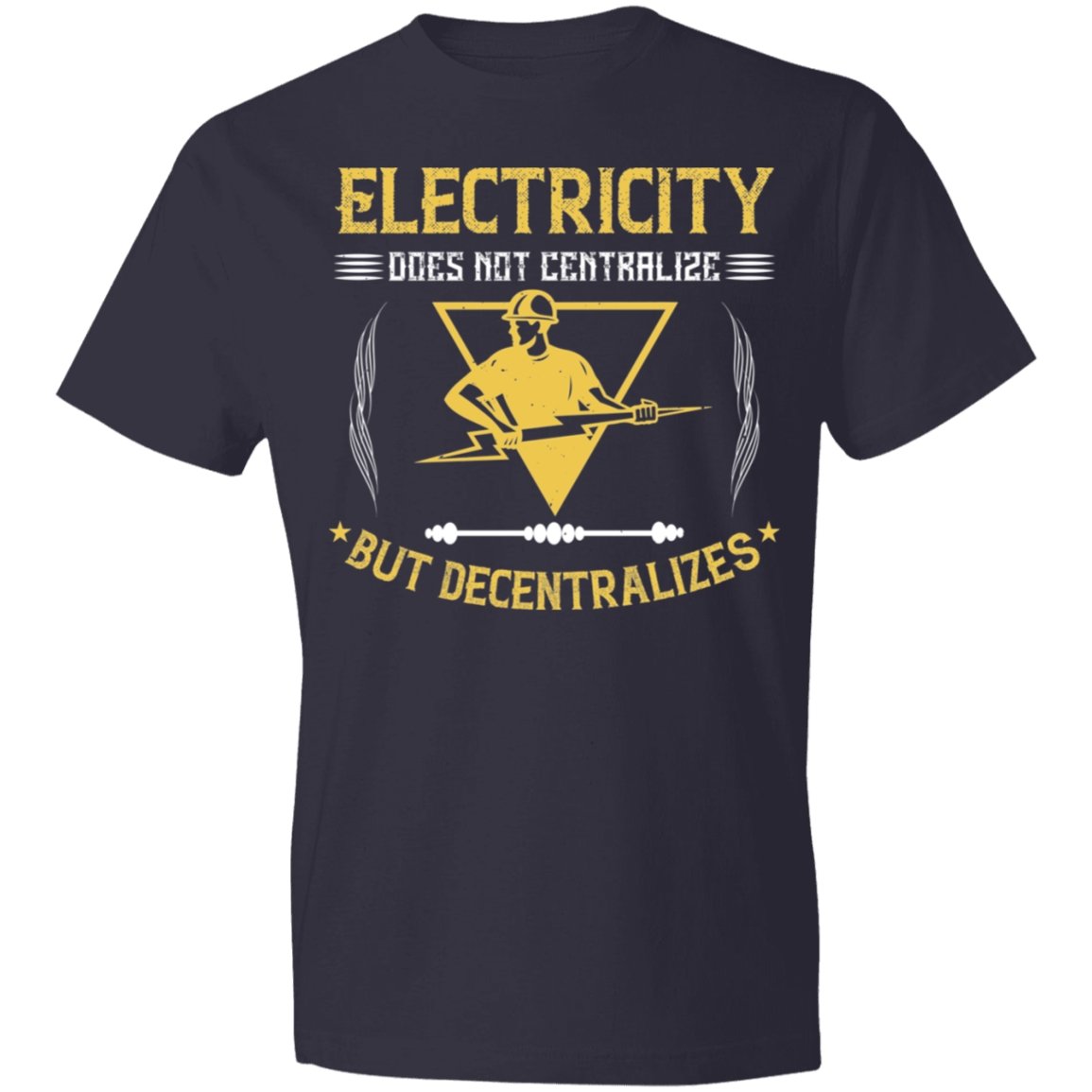 Electrician Design Lightweight T-Shirt 4.5 oz - Alexecom.com