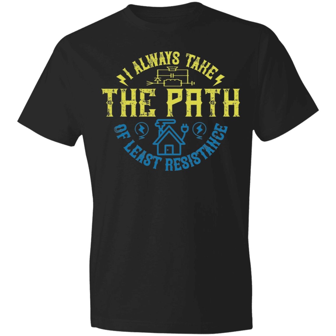 Electrician Design Lightweight T-Shirt 4.5 oz - Alexecom.com