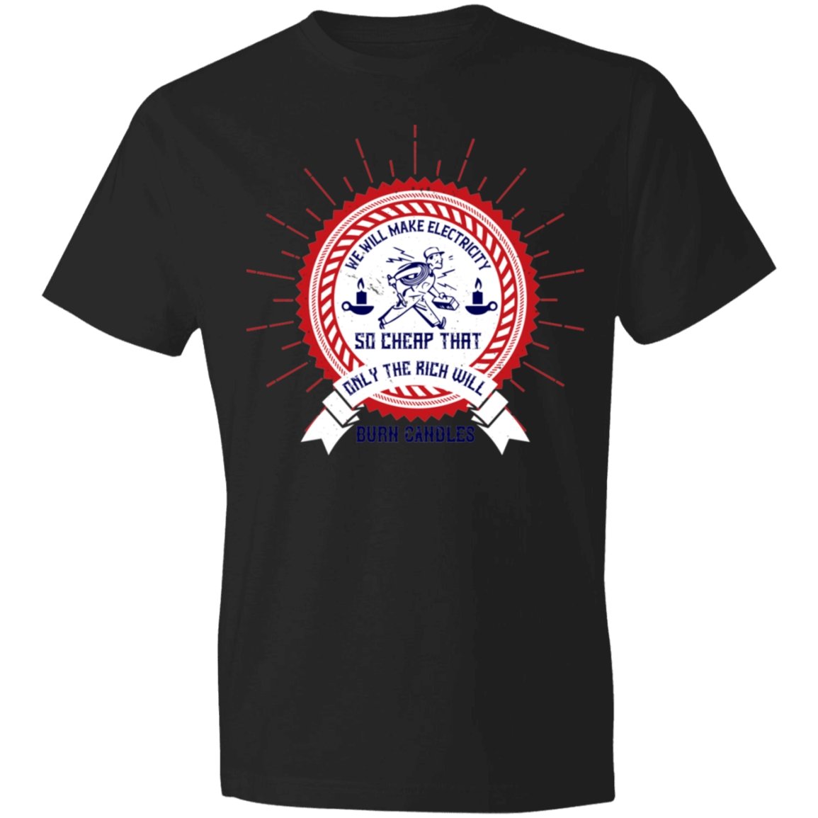 Electrician Design Lightweight T-Shirt 4.5 oz - Alexecom.com