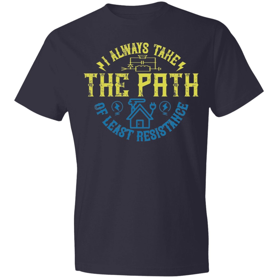Electrician Design Lightweight T-Shirt 4.5 oz - Alexecom.com