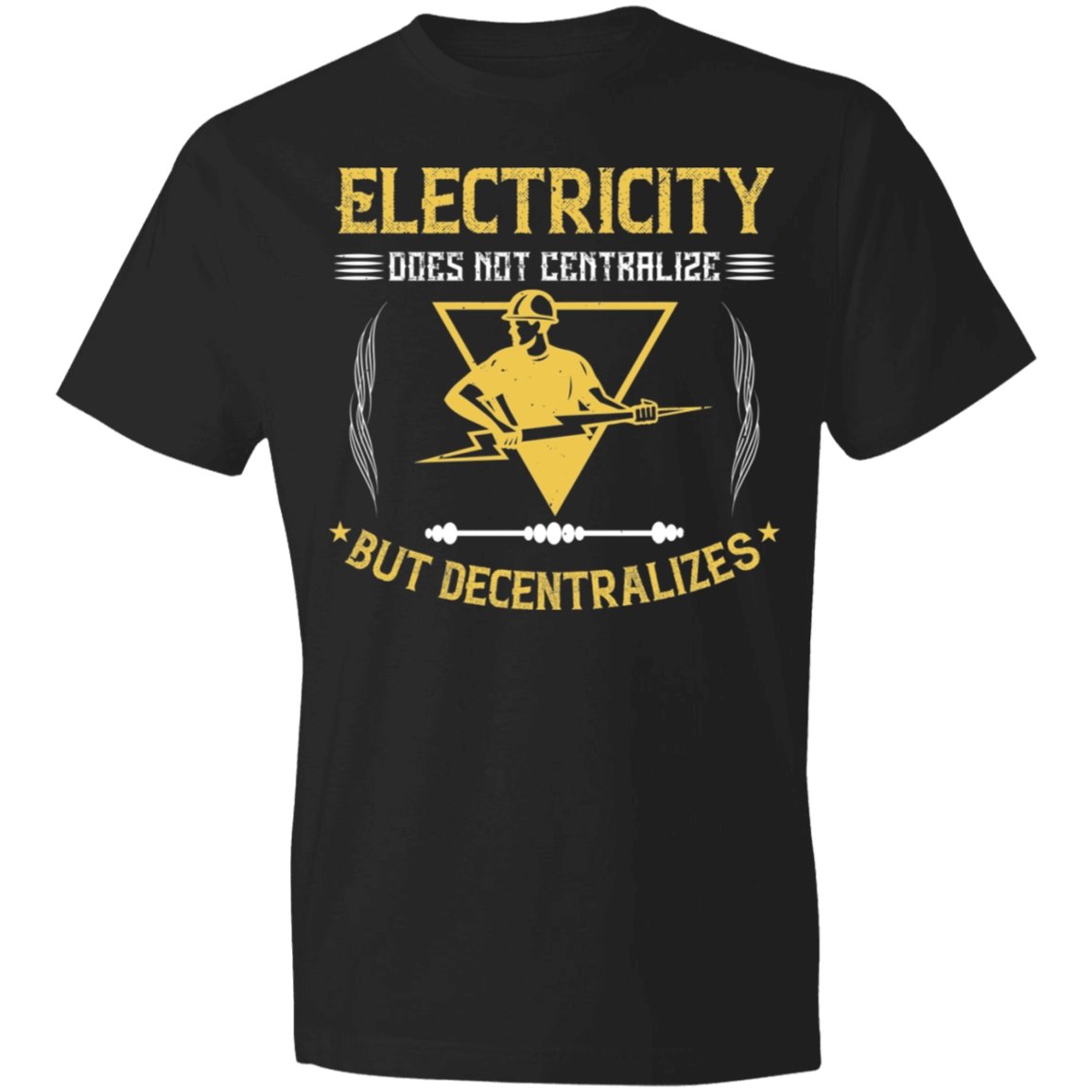 Electrician Design Lightweight T-Shirt 4.5 oz - Alexecom.com