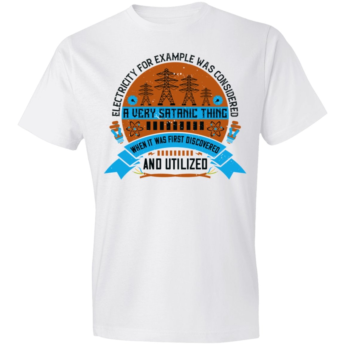 Electrician Design Lightweight T-Shirt 4.5 oz - Alexecom.com
