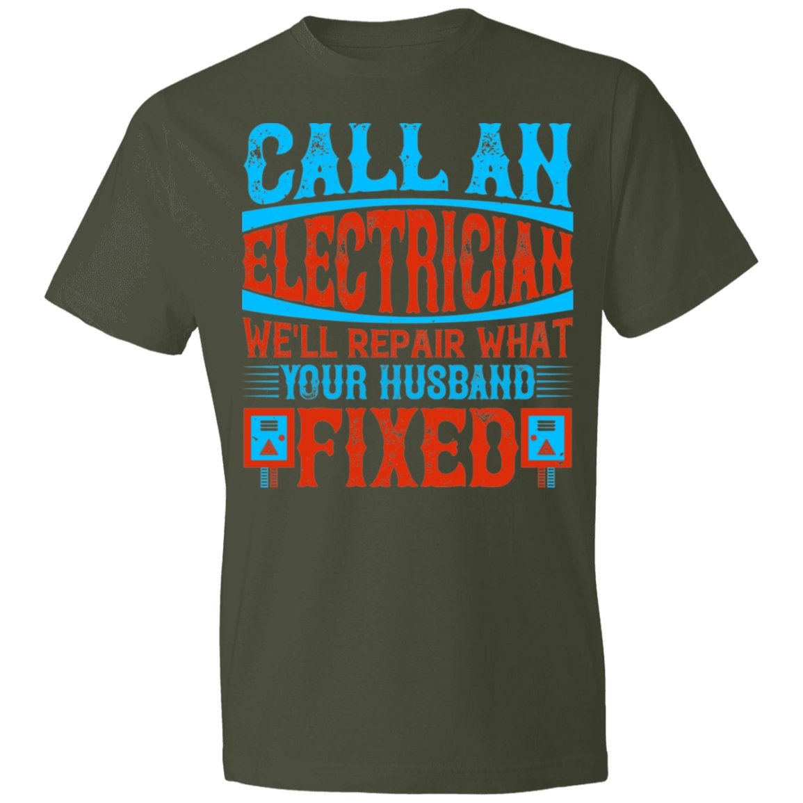 Electrician Design Lightweight T-Shirt 4.5 oz - Alexecom.com