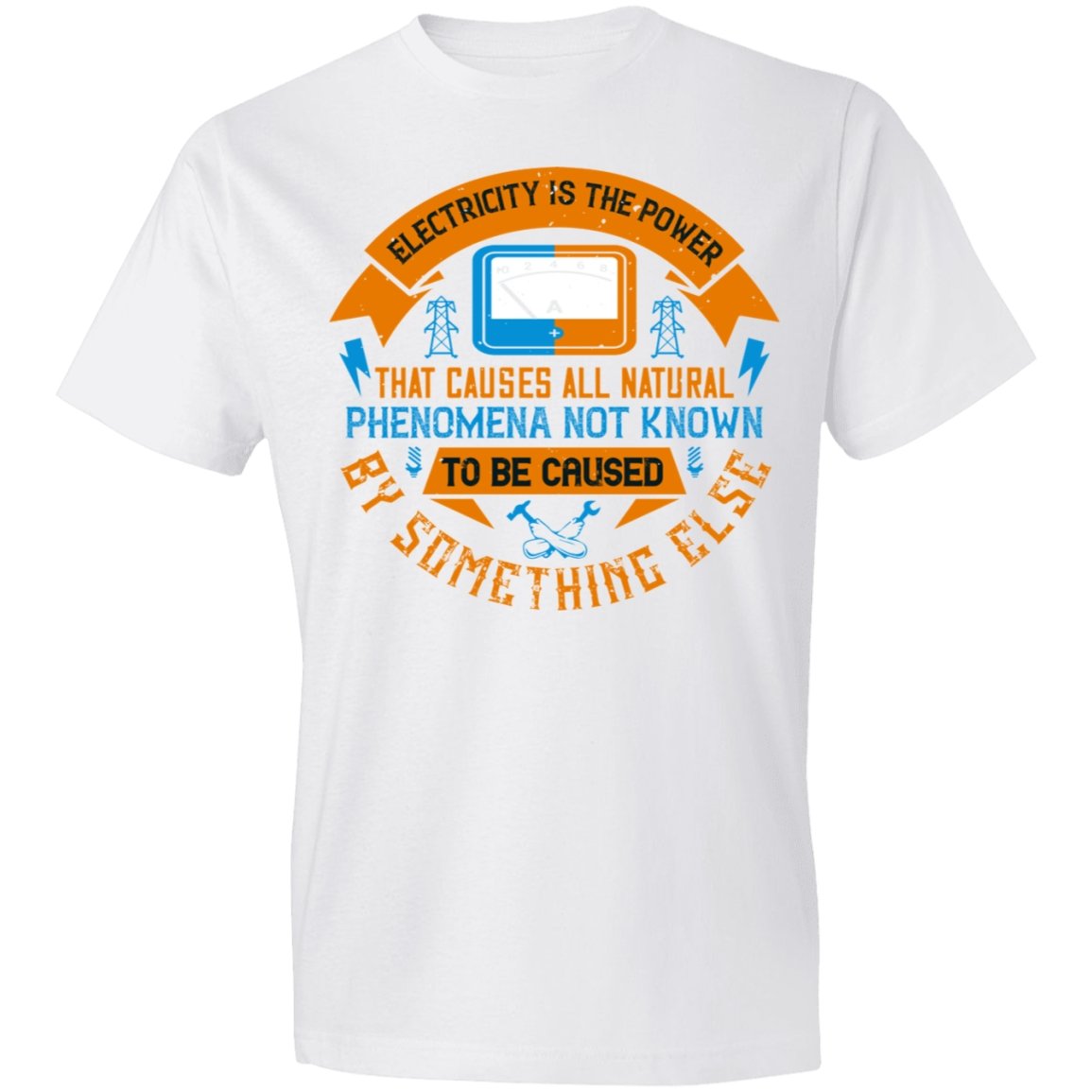 Electrician Design Lightweight T-Shirt 4.5 oz - Alexecom.com