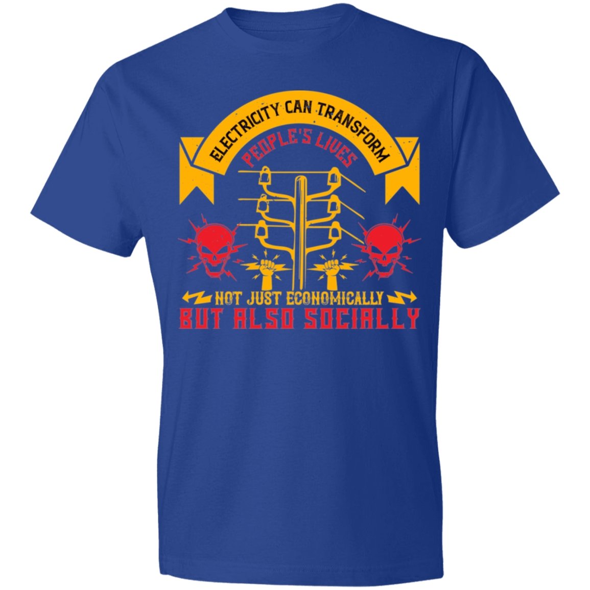 Electrician Design Lightweight T-Shirt 4.5 oz - Alexecom.com