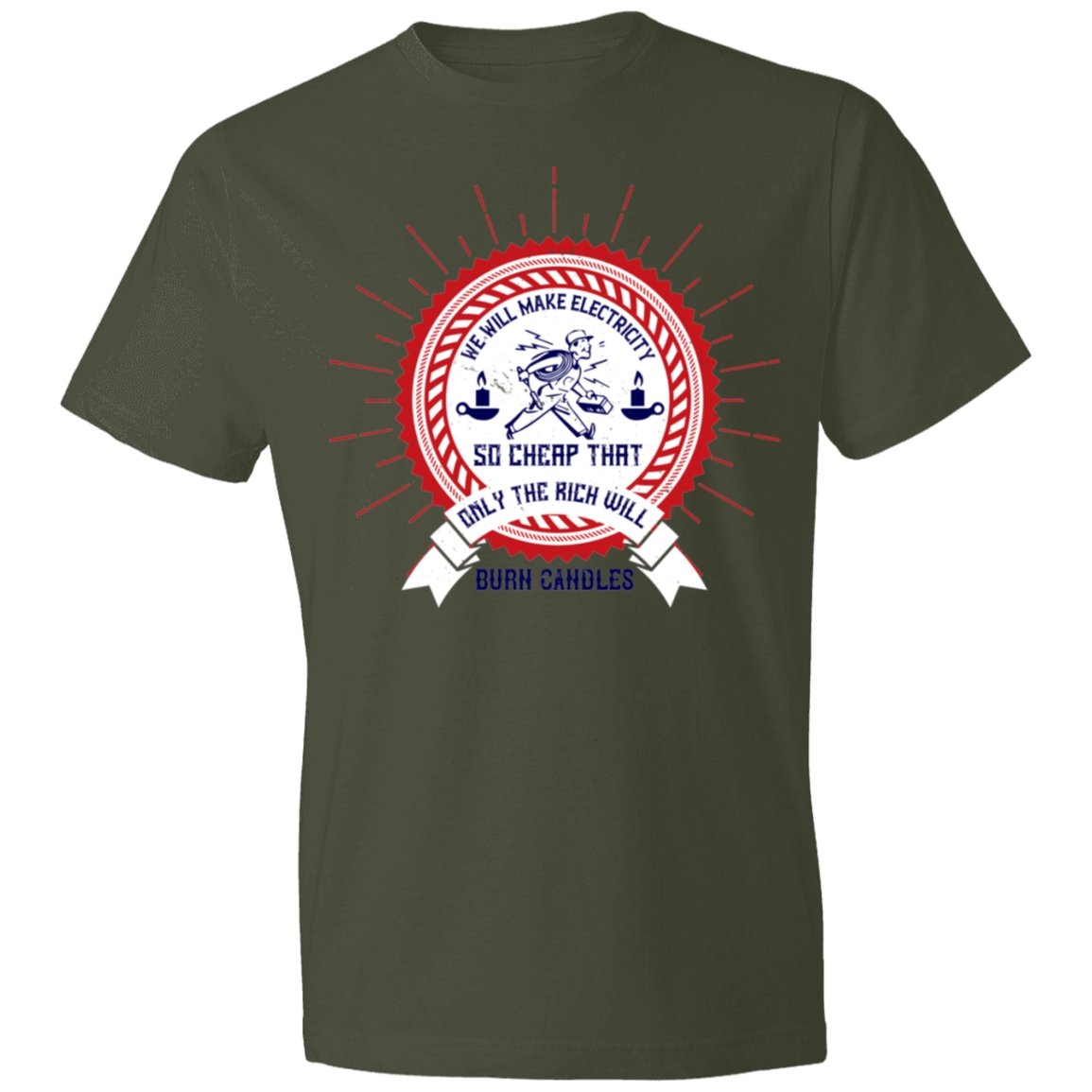 Electrician Design Lightweight T-Shirt 4.5 oz - Alexecom.com
