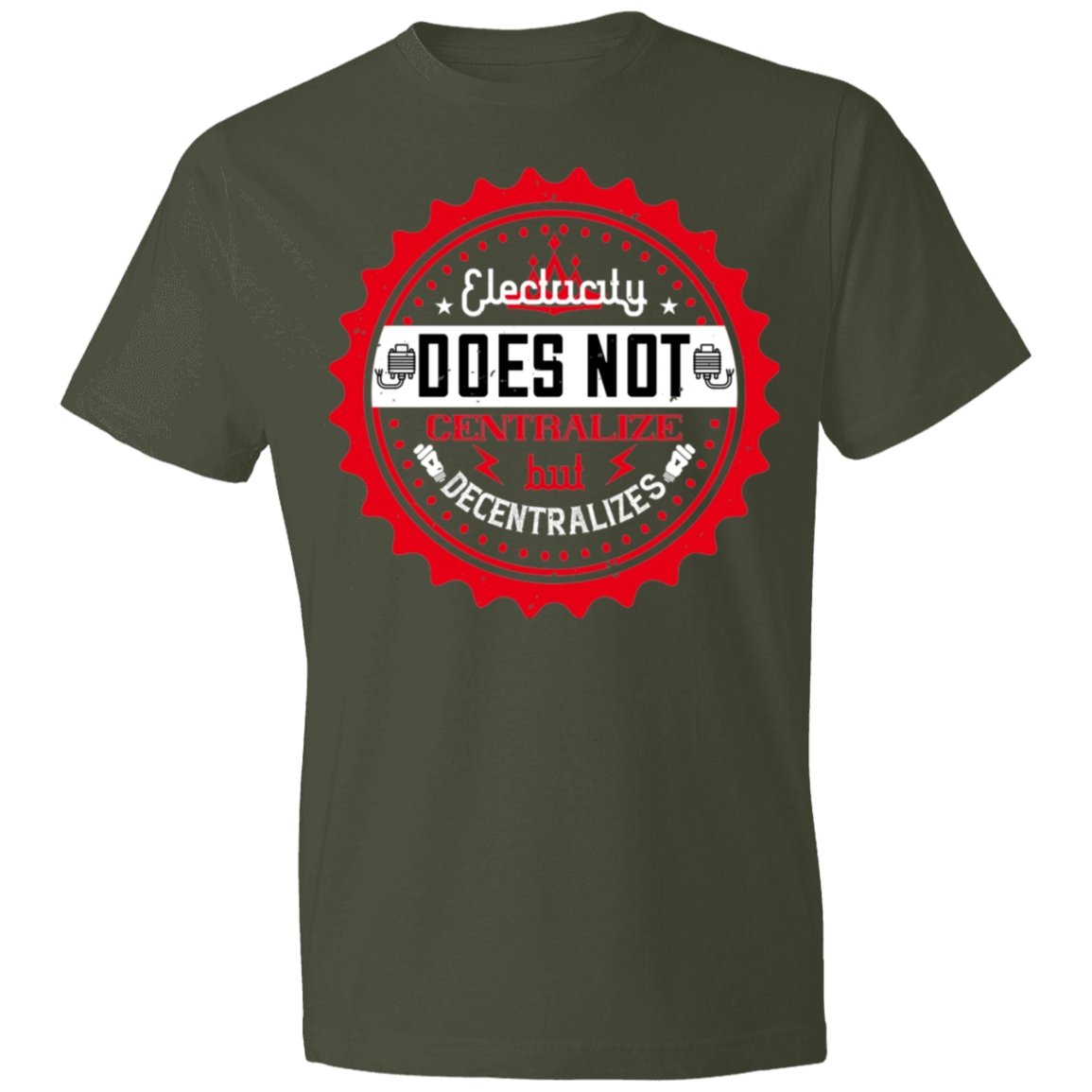 Electrician Design Lightweight T-Shirt 4.5 oz - Alexecom.com