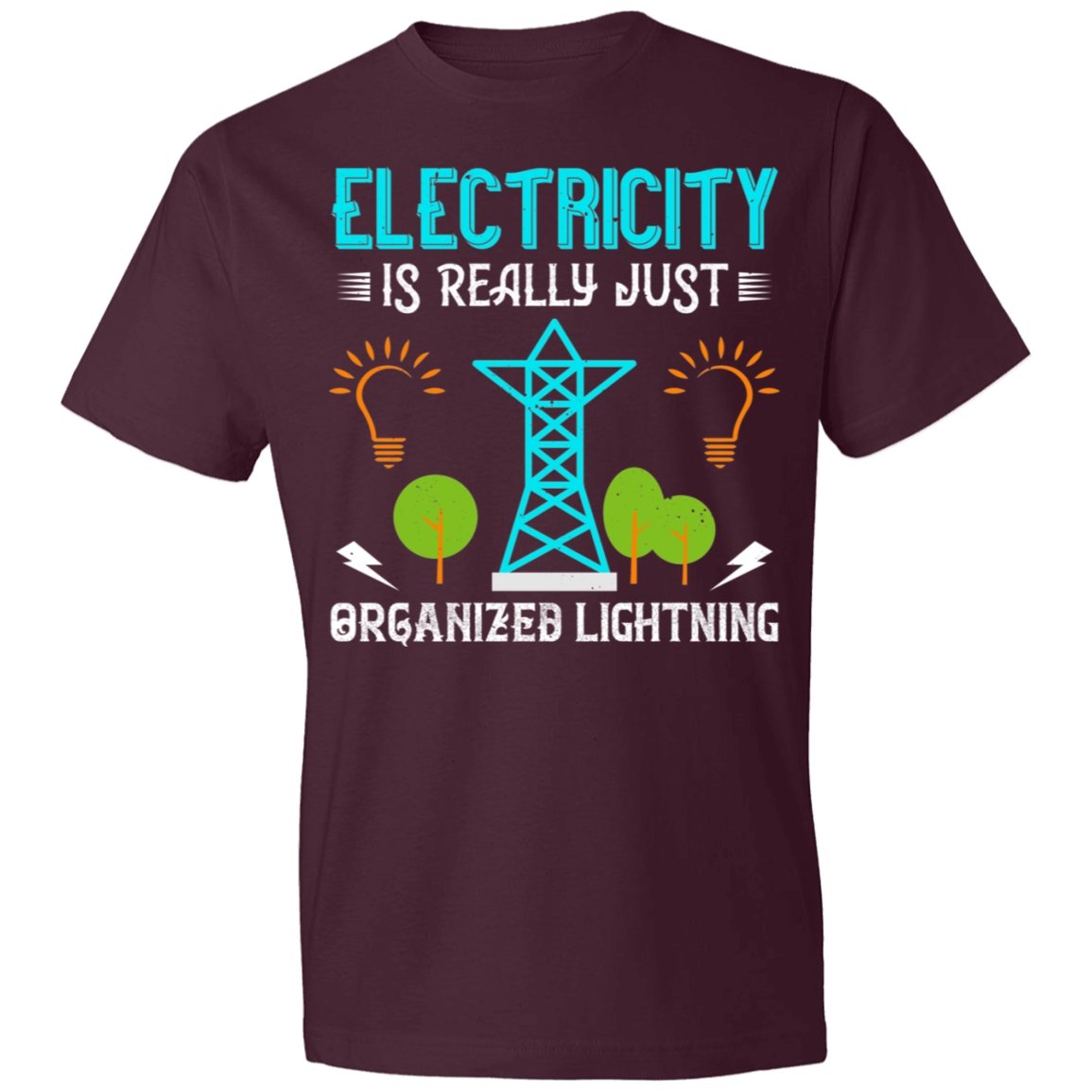 Electrician Design Lightweight T-Shirt 4.5 oz - Alexecom.com
