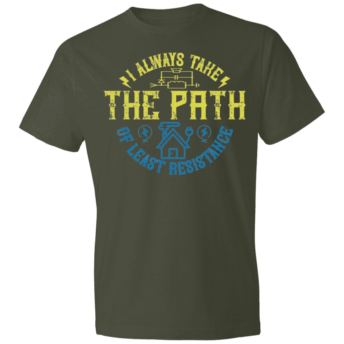 Electrician Design Lightweight T-Shirt 4.5 oz - Alexecom.com