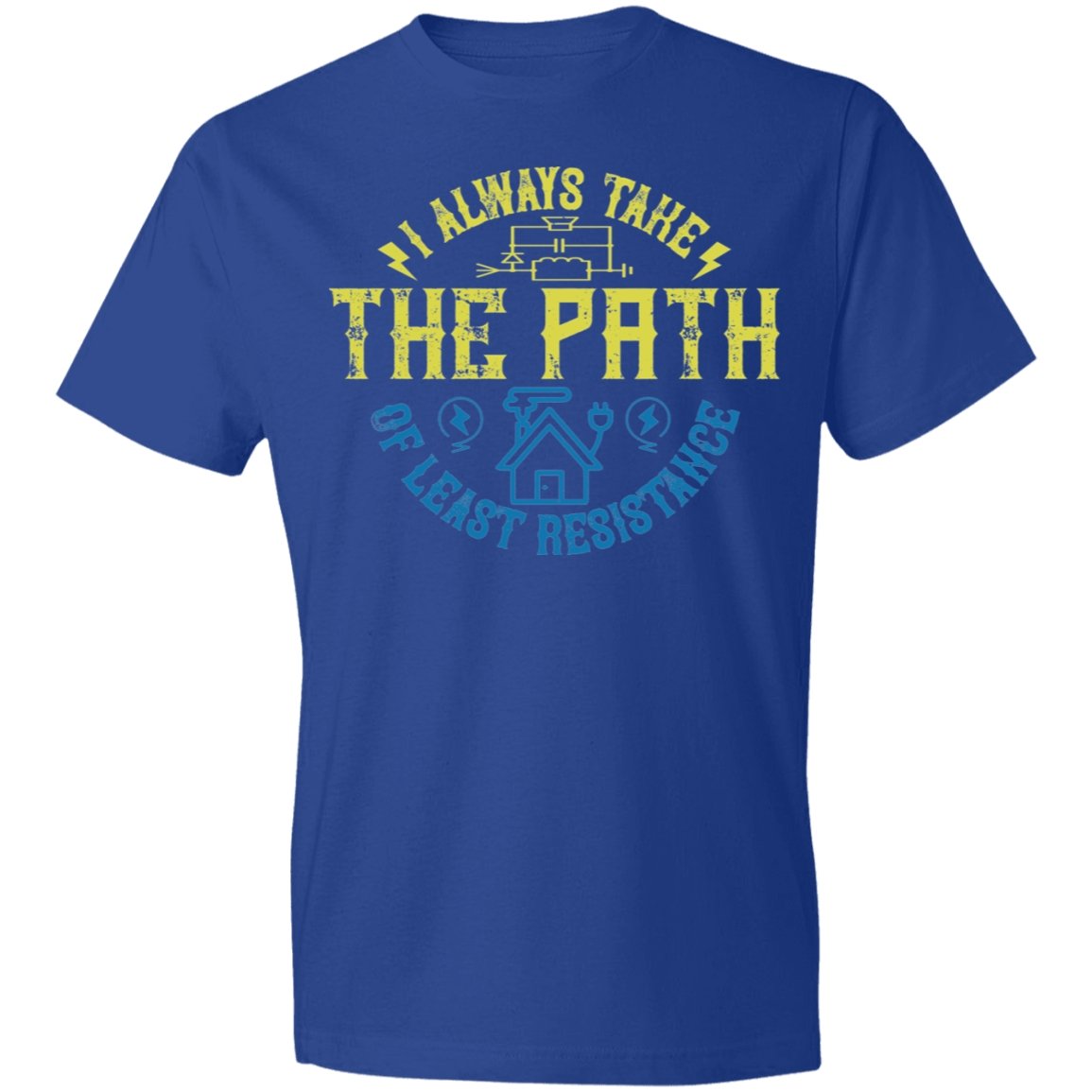 Electrician Design Lightweight T-Shirt 4.5 oz - Alexecom.com