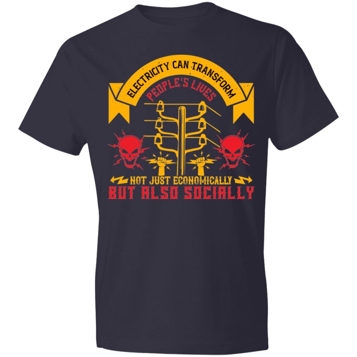 Electrician Design Lightweight T-Shirt 4.5 oz - Alexecom.com