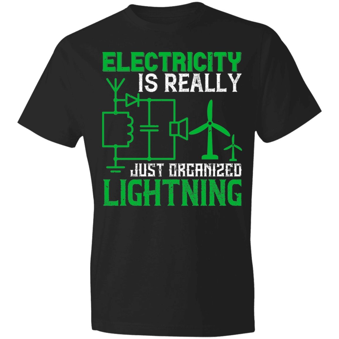 Electrician Design Lightweight T-Shirt 4.5 oz - Alexecom.com