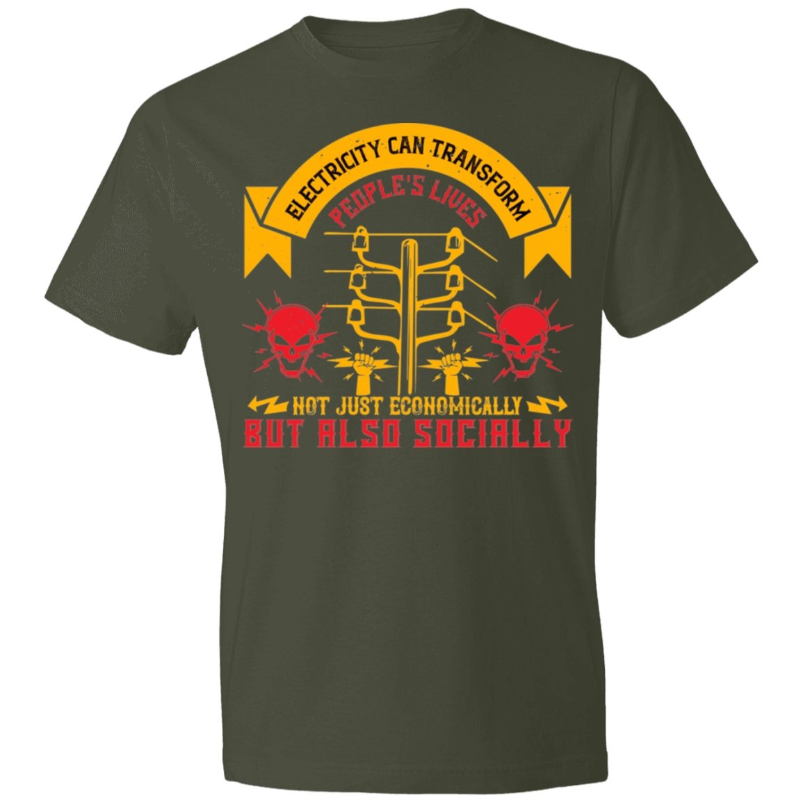 Electrician Design Lightweight T-Shirt 4.5 oz - Alexecom.com