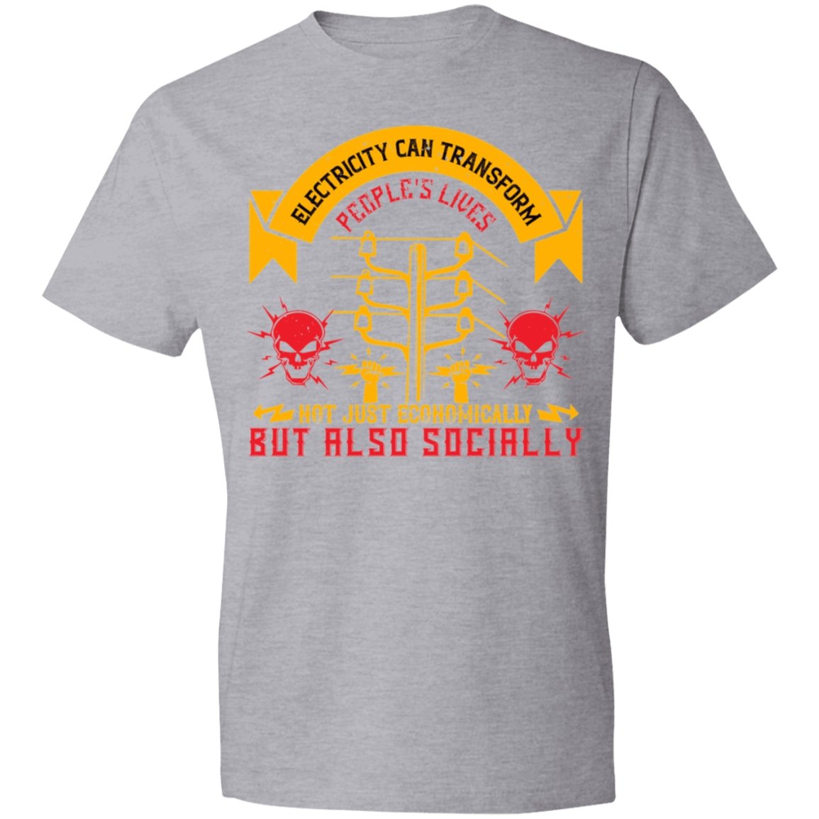 Electrician Design Lightweight T-Shirt 4.5 oz - Alexecom.com