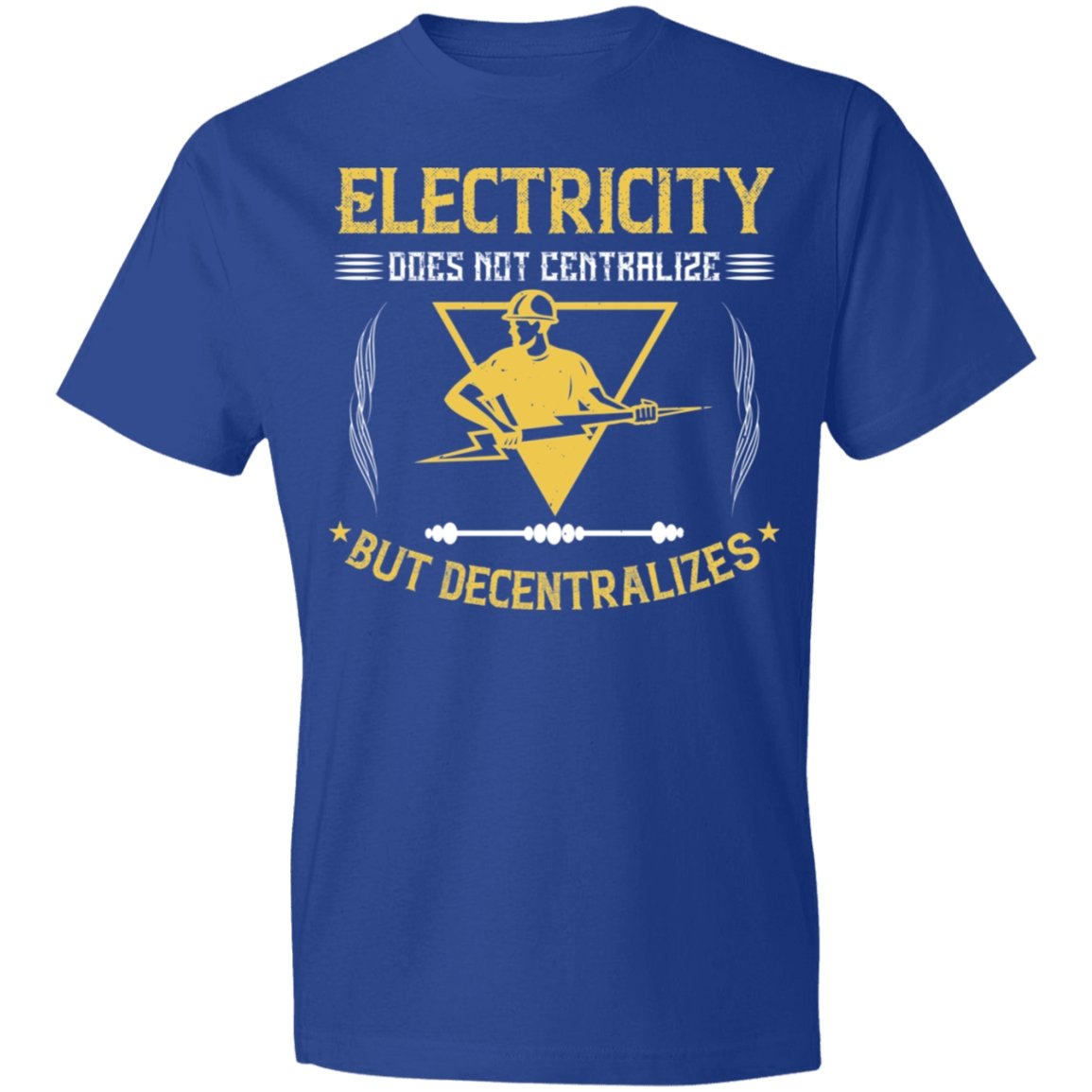 Electrician Design Lightweight T-Shirt 4.5 oz - Alexecom.com
