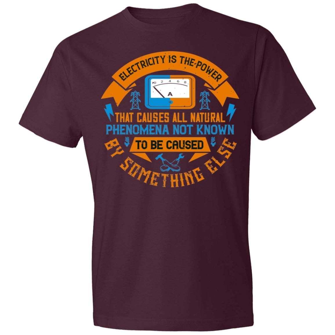 Electrician Design Lightweight T-Shirt 4.5 oz - Alexecom.com