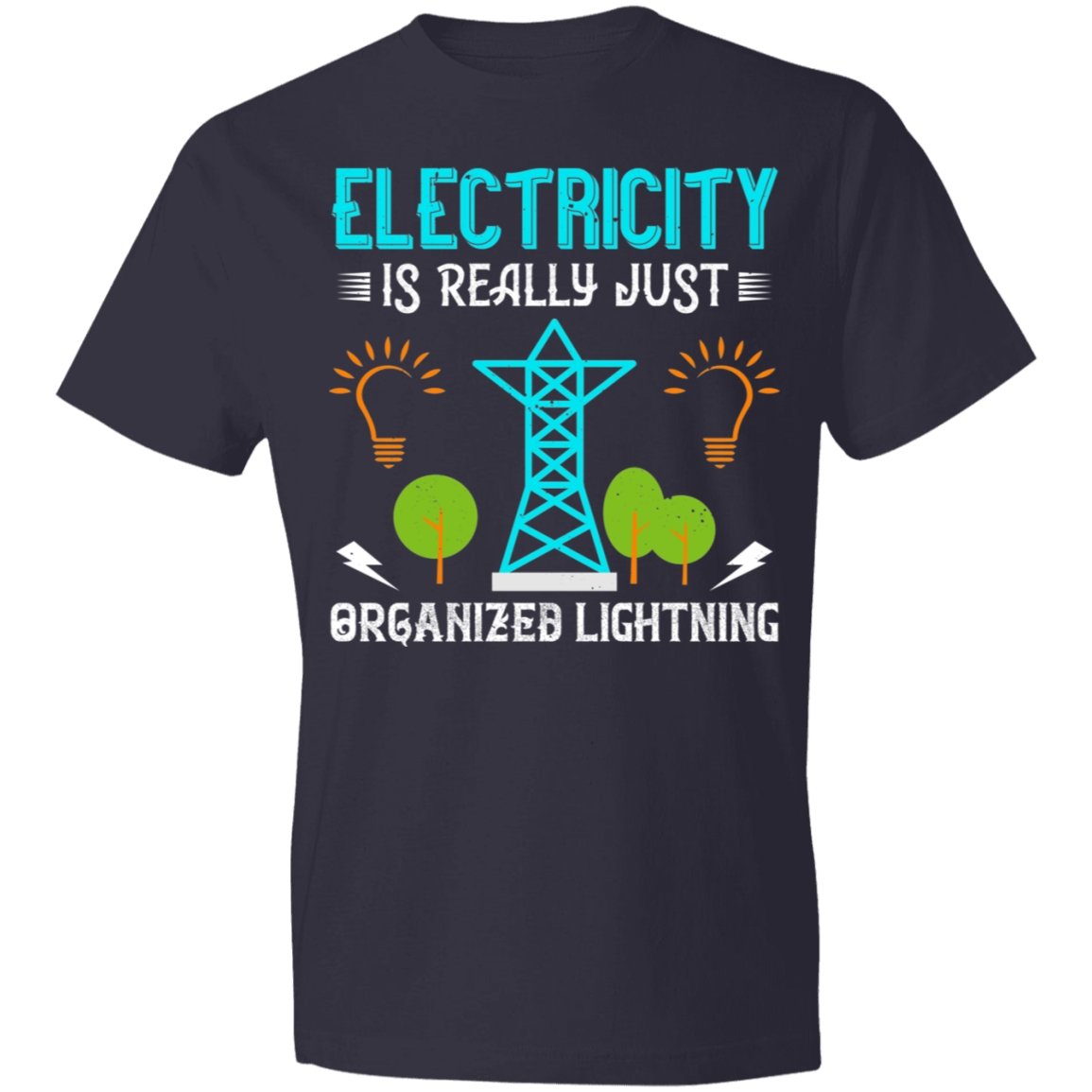 Electrician Design Lightweight T-Shirt 4.5 oz - Alexecom.com