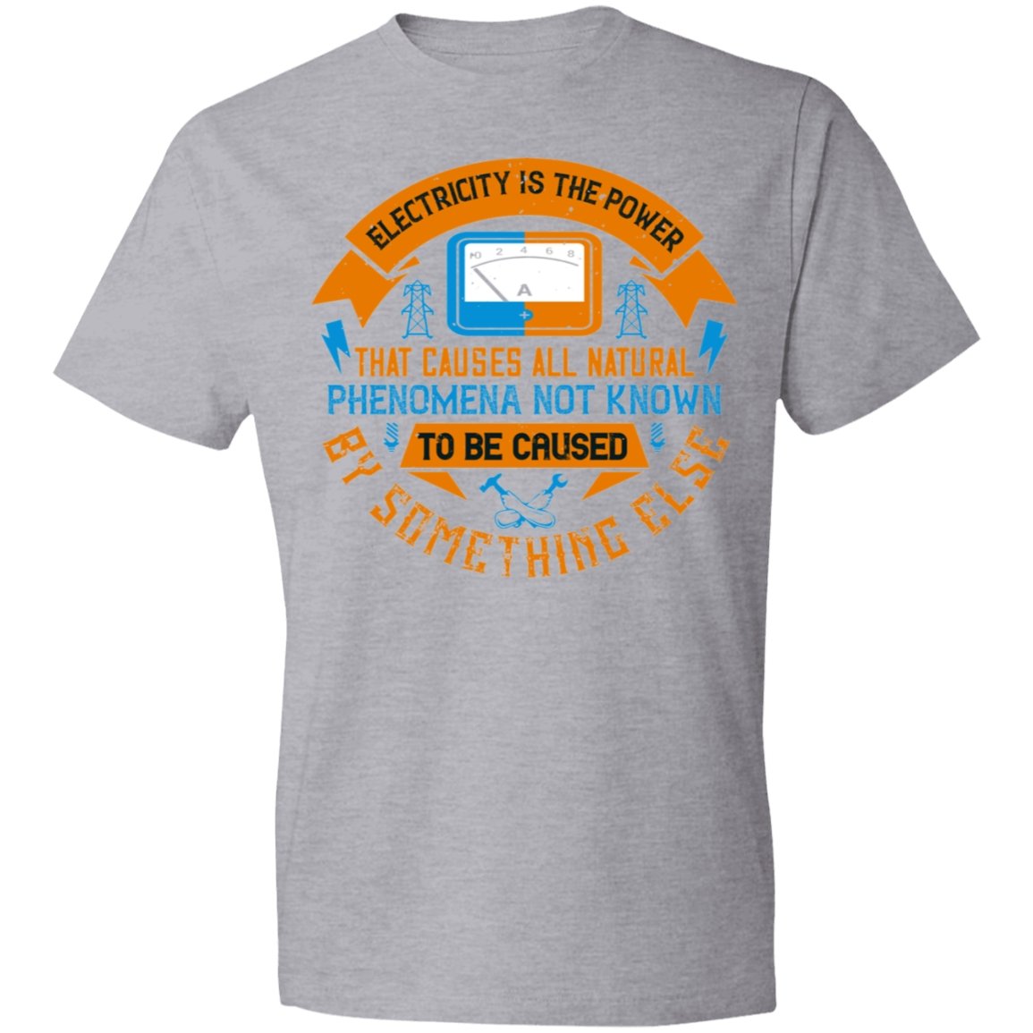 Electrician Design Lightweight T-Shirt 4.5 oz - Alexecom.com