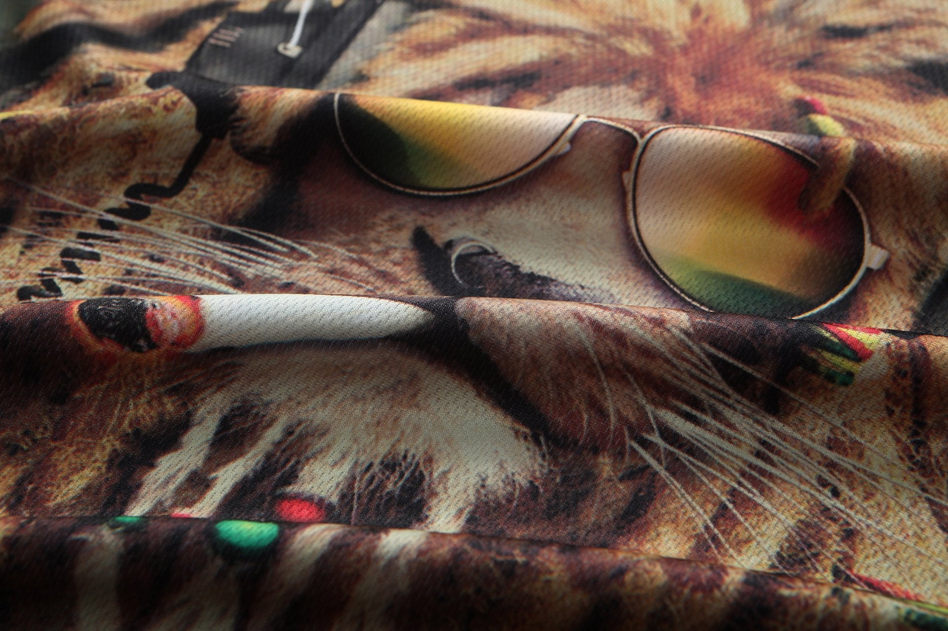 European and American fashion in summer 3D printing lions male short sleeved T-shirt 3D T-shirt - Alexecom.com