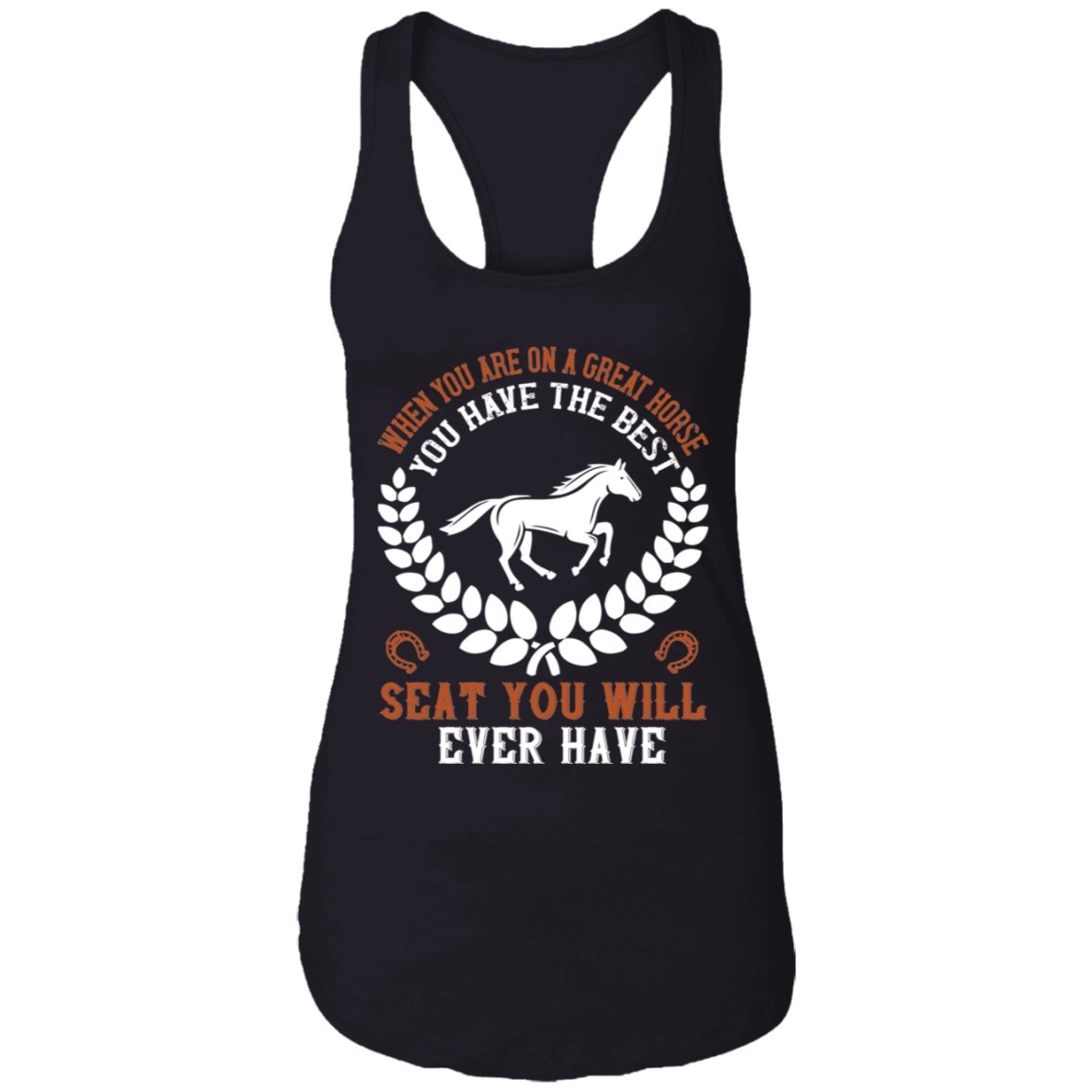 Horse Design Ladies Ideal Racerback Tank - Alexecom.com