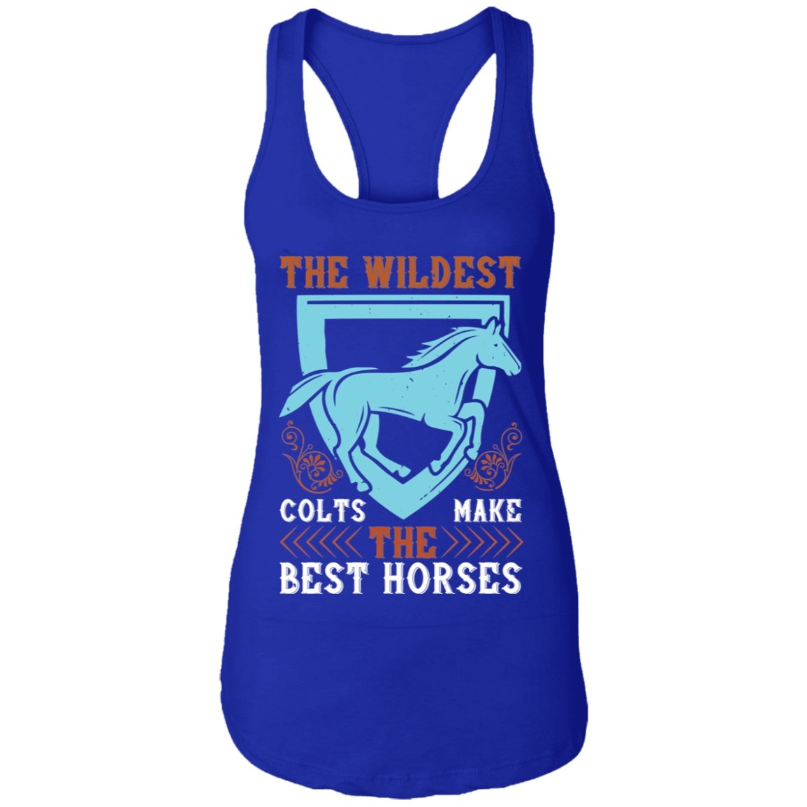 Horse Design Ladies Ideal Racerback Tank - Alexecom.com