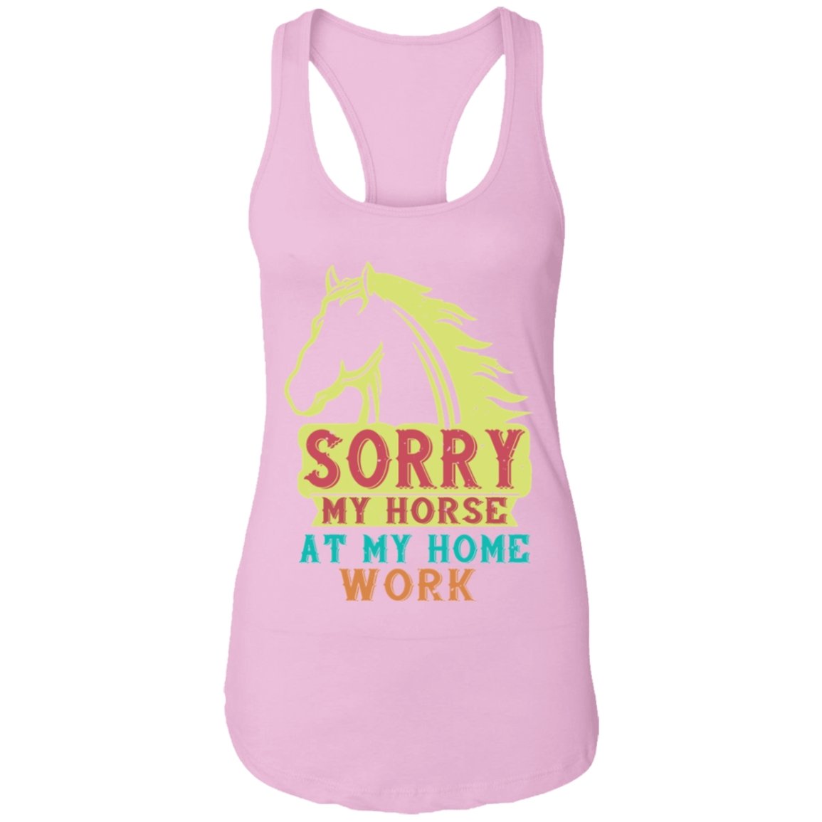 Horse Design Ladies Ideal Racerback Tank - Alexecom.com